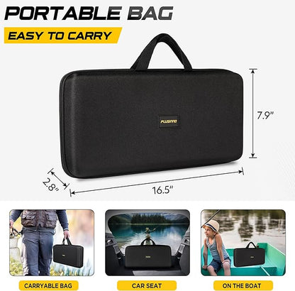 PLUSINNO Fishing Rod and Reel Combos - Carbon Fiber Telescopic Fishing Pole - Spinning Reel 12 +1 Shielded Bearings Stainless Steel BB