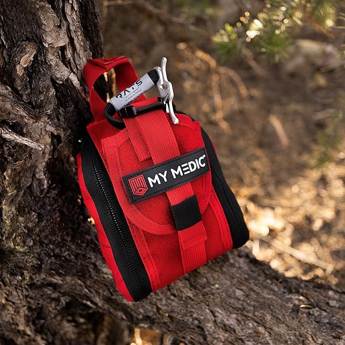 My Medic - TFAK - Ifak Trauma Kit with Tourniquet - HSA/FSA Approved - Over 35 Essential Life Saving First Aid Items for Car or Travel - Black