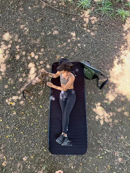 4″ Self-Inflating Sleeping Pad with Memory Foam – Thick Camping Mattress for Adults, Portable Bed with Waterproof Bag, Heavy-Duty 1,540 lb Support – Arslan Essentials