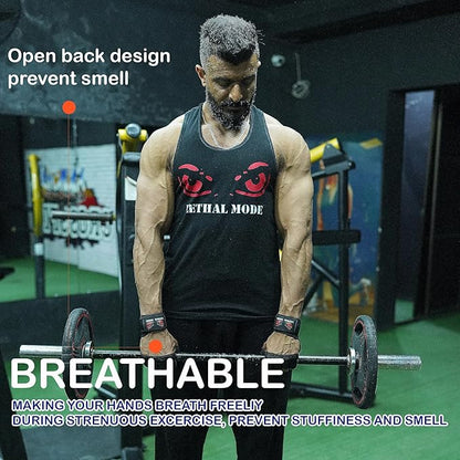 Workout Gloves for Men & Women – Fingerless Weight Lifting Gloves with Wrist Support for Gym, Crossfit, and Exercise – Durable Grip for Weightlifting, Cycling & Training