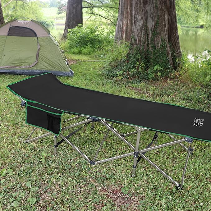 OSAGE RIVER Camping Cot for Adults - Folding Camping Cot - Portable Cots for Sleeping - Rated for 300 lbs