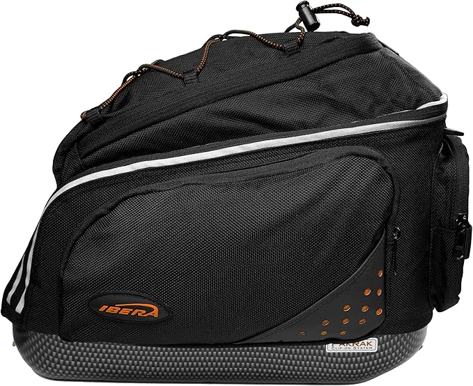 Ibera PakRak Touring Bicycle Seatpost/Disc/Non/Disc Rack and Quick Release Bag