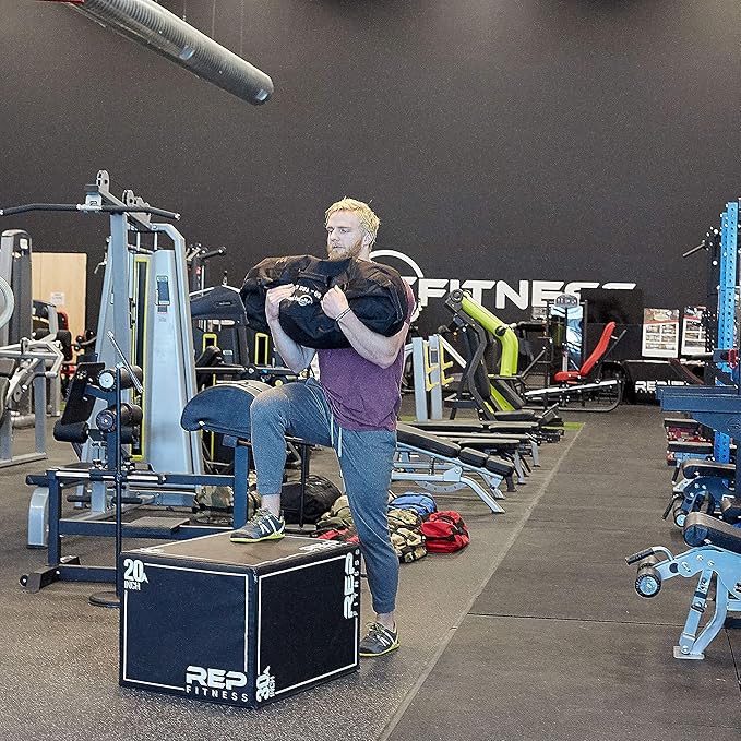 REP Soft Plyo Box | 3-in-1 Foam Jump Box | 3 Size Options 16", 20", 24" | Plyometric Training Platform | Home Gym Equipment | Non-Slip Step Block | Adjustable Workout Box | CrossFit Jump Tool